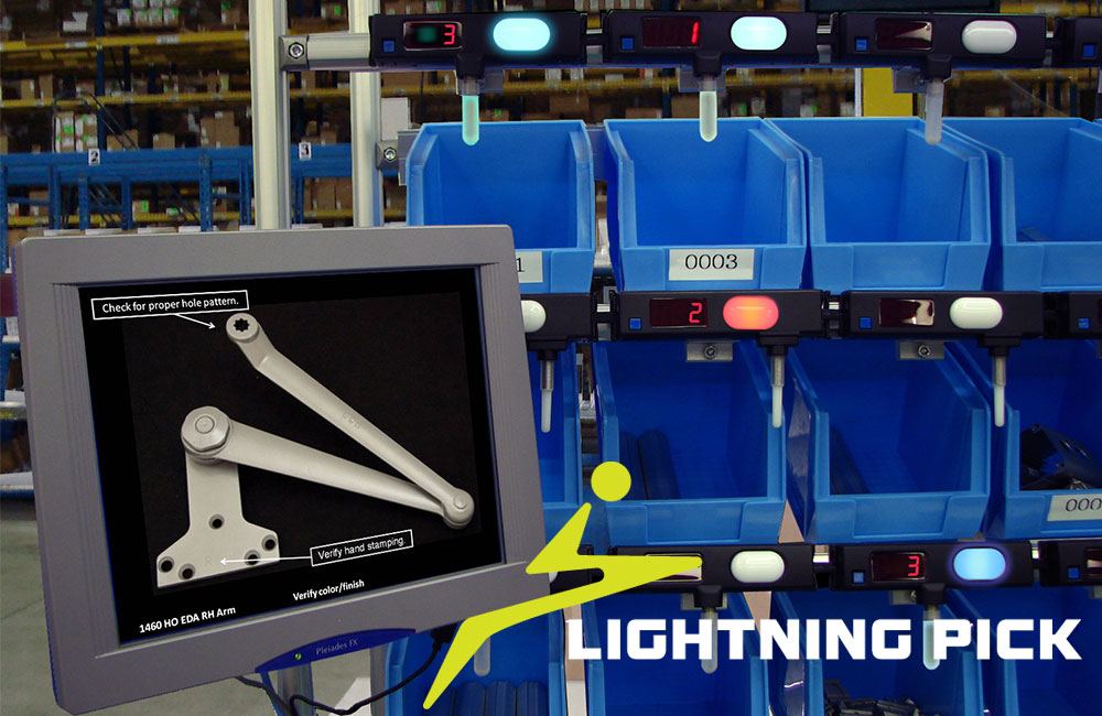 Computer shows the Lightning Pick tool and the various boxes as part of its process.